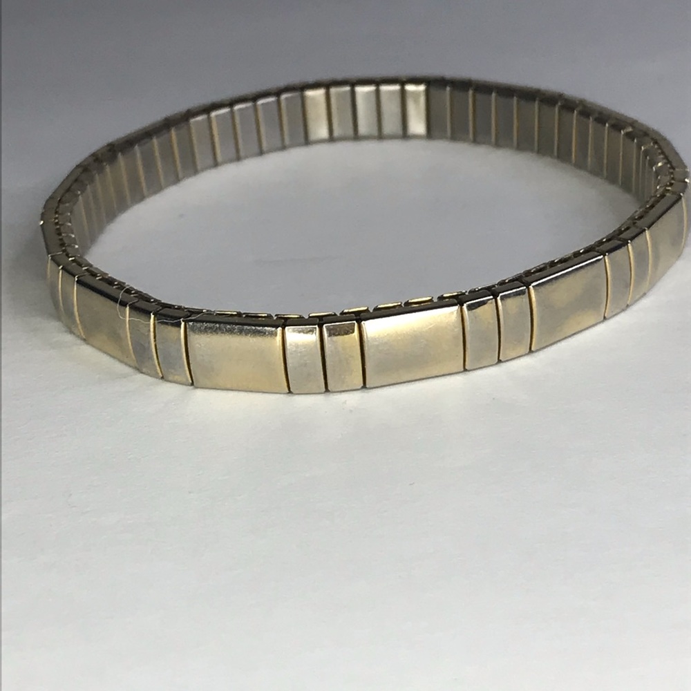 Vintage Napier shiny silvery gold bracelet